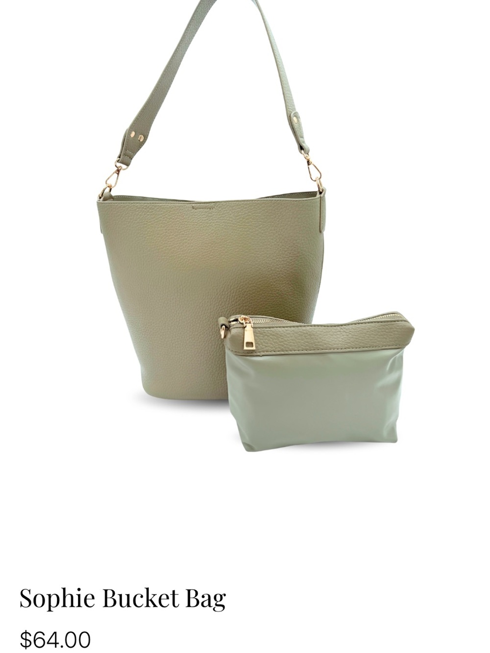 Sophie Bucket Bag - Artichoke